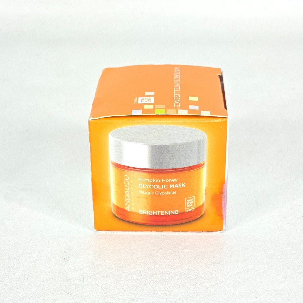 3x Andalou Naturals Pumpkin Honey Glycolic Mask Brightening 1.7oz Vegan Skincare - Picture 5 of 6